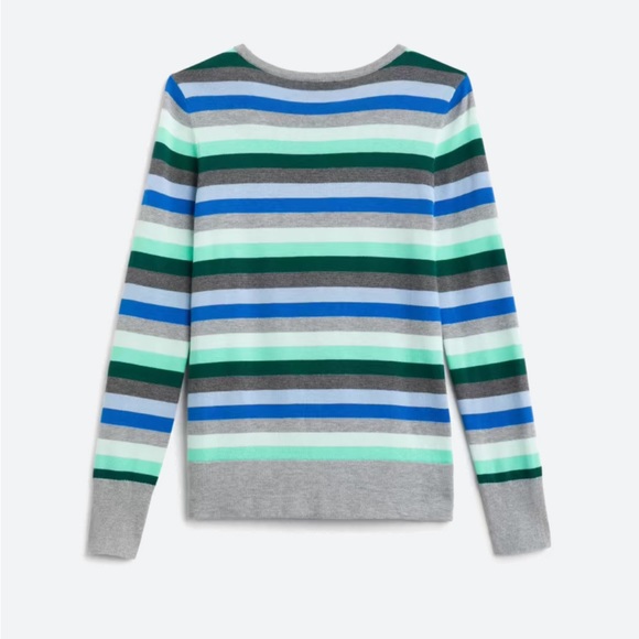 Vince Camuto Ballie Horizontal Striped Crew Neck Sweater NWT Sz XL - Picture 4 of 6